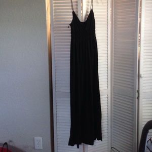 Black spaghetti strap dress