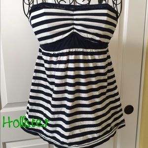 Hollister Navy Stripe Tube Top