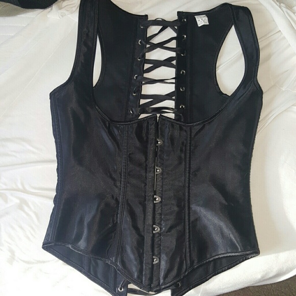 Steel boned underbust corset.