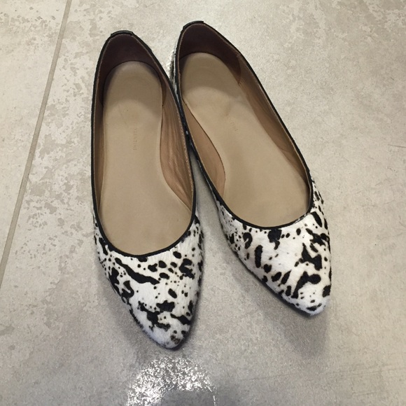 Animal print, Italian leather flats