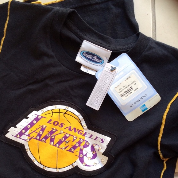 NBA Tops - Swarovski Crystal Lakers Basketball NBA Tops - Swarovski Crystal Lakers Basketball