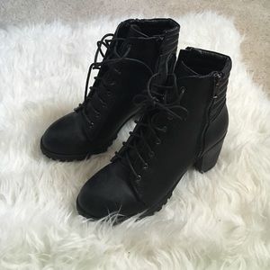 Black army boots