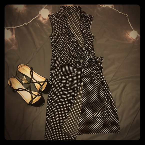 Express 'Polka Dot' wrap dress
