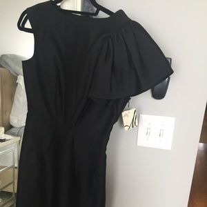 Milly size 2 nwt dress w side shoulder detail