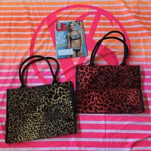 Brand new Neiman Marcus Leopard tote set of 2