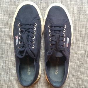 Superga navy sneakers, size 40/10
