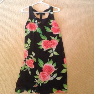 Black dress w/ roses