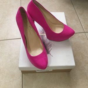 Hot Pink Sedue Jessica Simpson Heels