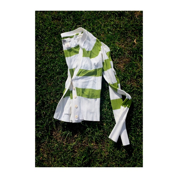 Olive and Cream Cardigan