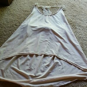 Hi low beige lace tank. Brand new without tags.