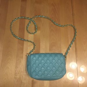 Big Buddha Crossbody Bag, Aqua