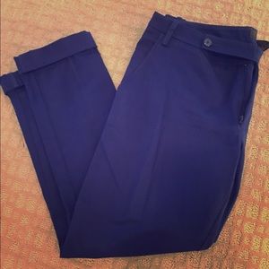 Blue ankle trousers