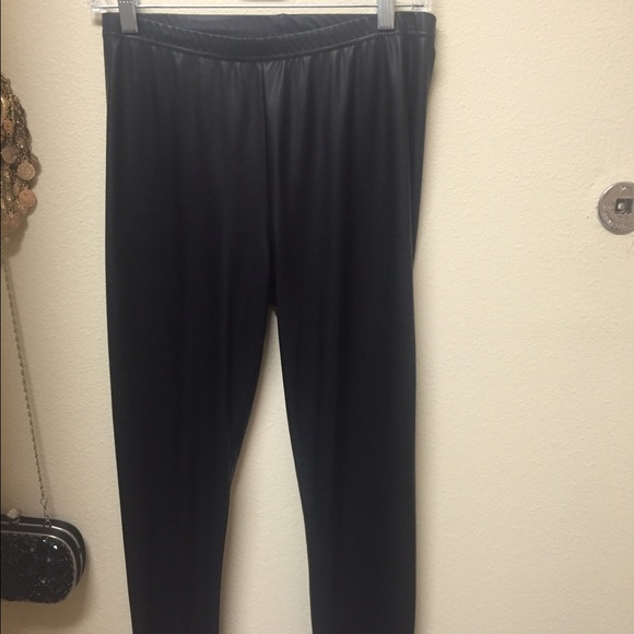 Leather top shop leggings