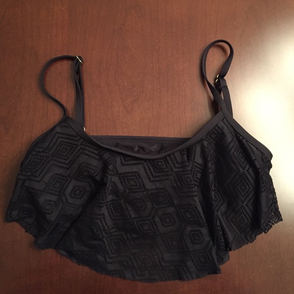 Apt. 9 Other - Apt. 9 black bathing suit lace layered top