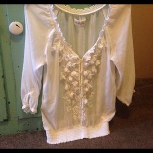 sheer lace blouse :)