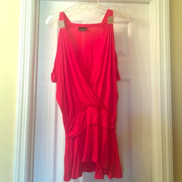 Rampage red swim suit cover up