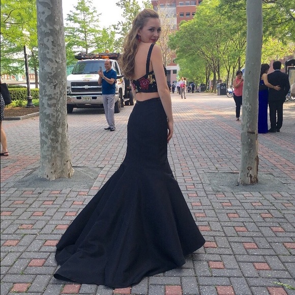Long black Sherri Hill dress