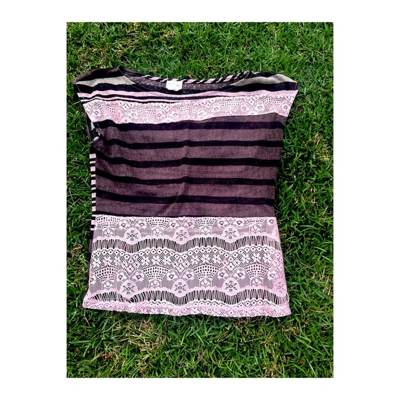 Brown & Pink Top