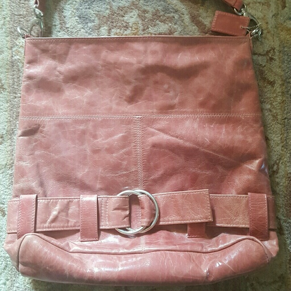Latico leather tote. Dusty pink, distressed style