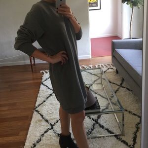 Heather Grey Sweatshirt Dress