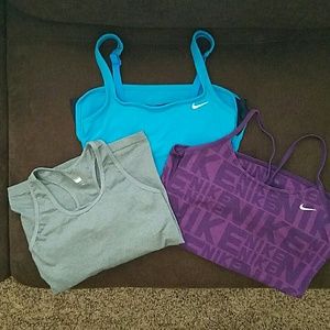 BUNDLE! Nike Tanks with built in sports bra