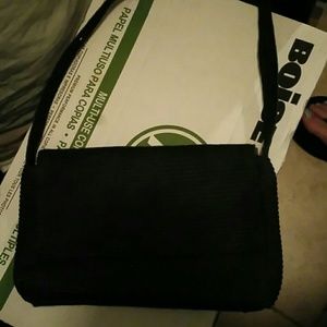 Talbots black woven handbag