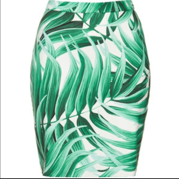 Topshop printed skirt