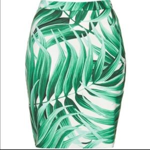 Topshop printed skirt