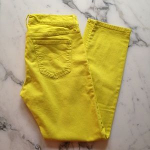 Gap Neon Yellow Legging Jeans 28