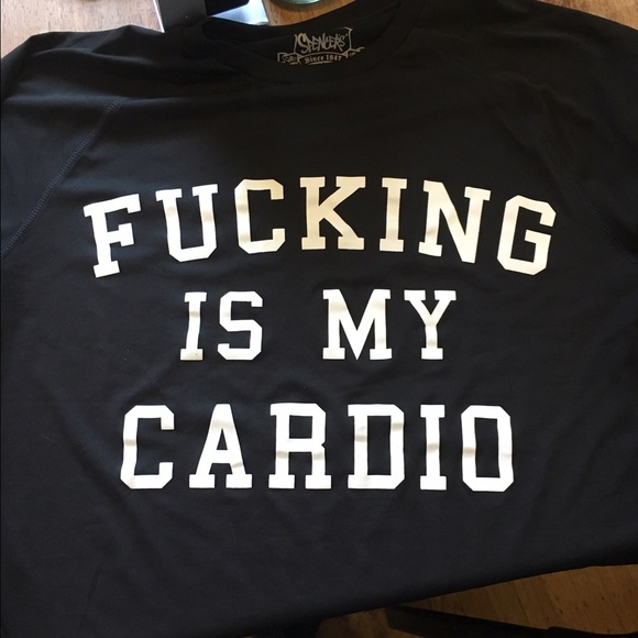 "Fucking is My Cardio" tee