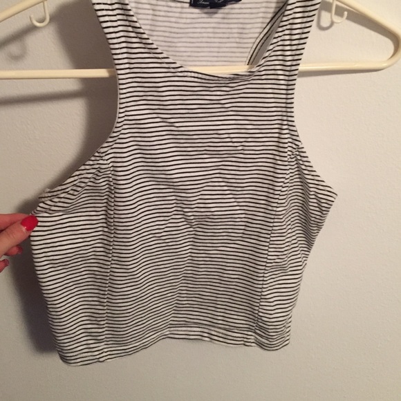 Striped crop top - Picture 1 of 2
