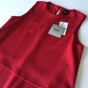 *NEW* ASOS Double Layer Crop Top Midi