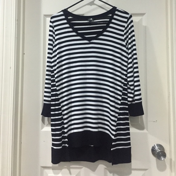 Black white striped