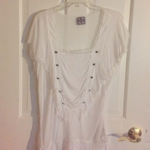 Free People shirt - white - large/one size