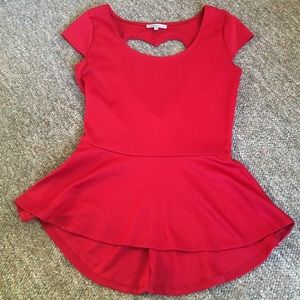 Red Women's Charlotte Russe Top