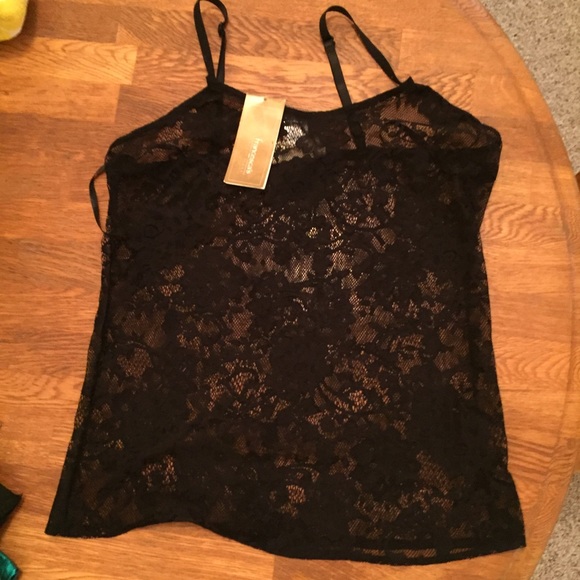 Sheer Black Lace Tank - New with tags - Picture 1 of 1