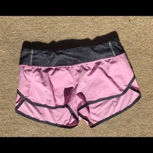 RARE Lululemon speed shorts 4way stretch vint pink