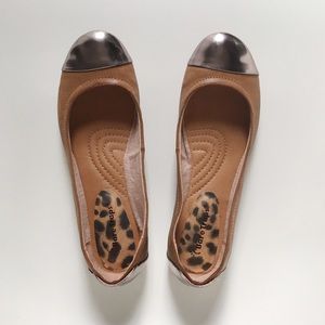 Bare Traps Suzie Brown Faux Leather Flats