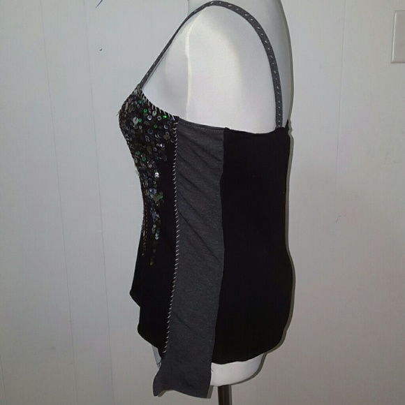 Sexy Multi Colored Sequin Top - Picture 2 of 2