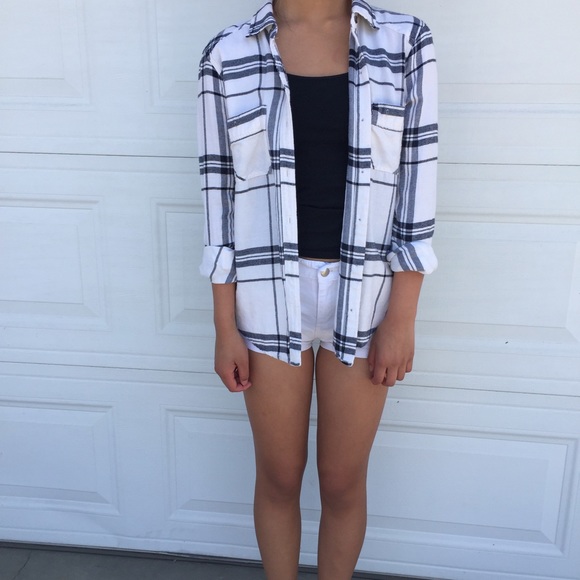 Abercrombie White Flannel