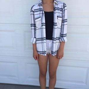 Abercrombie White Flannel