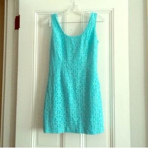 Lily Pulitzer shorely blue lace shift dress