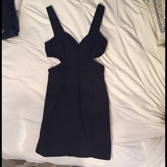 French Connection Side Cutout Black dress 2
