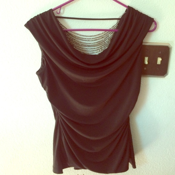 ✨SALE✨Ruched black tank top