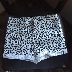Cheetah print American eagle shorts