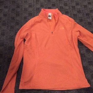 Orange pullover north face