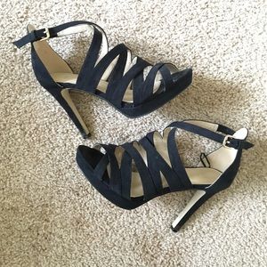 Black Strappy Heels