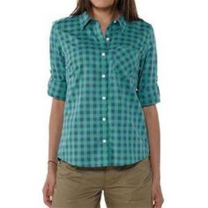 W's Patagonia brookgreen shirt glass blue size 4