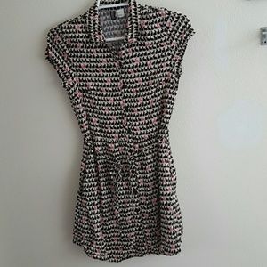 H&M bunny rabbit button up dress