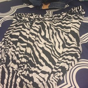 Cute Zebra print 3x dress shirt